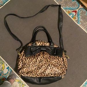 Leopard print Betsey Johnson handbag